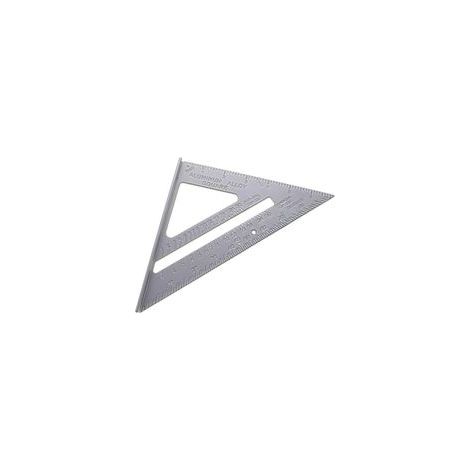 Équerre de toiture en alliage d'aluminium, jauge d'angle de chevron de 7 pouces, guide d'angle triangulaire, rapporteur, jauge d'onglet, outil de mesure pour charpente (1/5)