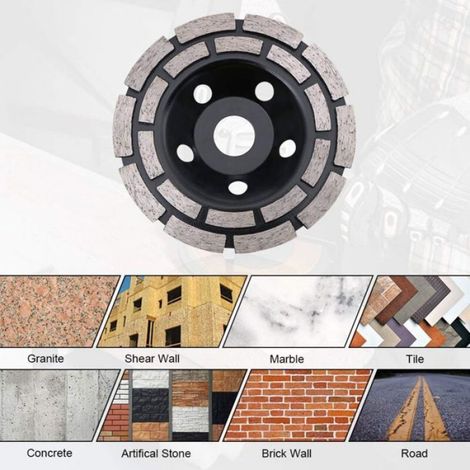 Disque Diamant - 125 mm - Trou 22 2 mm - Pour Meuleuse Angle - Béton Granit Maçonnerie - 1 Pièce (1/5)