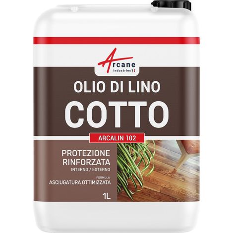 Olio lino cotto per legno: per legno esterno e interno - ARCALIN 102 - 1 L - ARCANE INDUSTRIES (1/5)