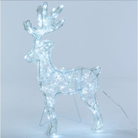Renne lumineux 3D H60cm 120 LED blanc froid Fixe 31V extérieur Lotti (1/5)