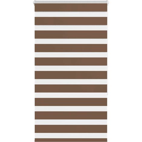 Doppelrollo Braun 75x150 cm Stoffbreite 70,9 cm Polyester