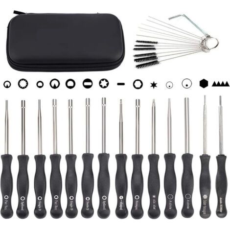 Lot de 14 outils de réglage de carburateur avec vis Vis à tête hexagonale pour petit moteur à 2 temps pour Poulan Remplacement pour Husqvarna pour STIHL pour Echo tronçonneuse Trimmer (1/4)