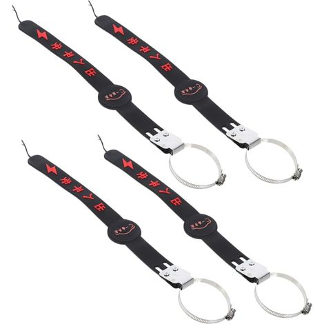 JSSEVN-Ceinture Antistatique Voiture Réglable 4 Pièces En Matériau Robuste Pour Décharge Statique Véhicule, Adaptation Pots D’échappement (1/5)