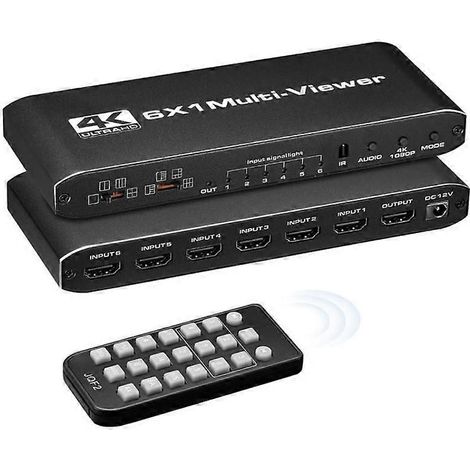 Répartiteur HDMI multivue 6 entrées 1 sortie (1/5)