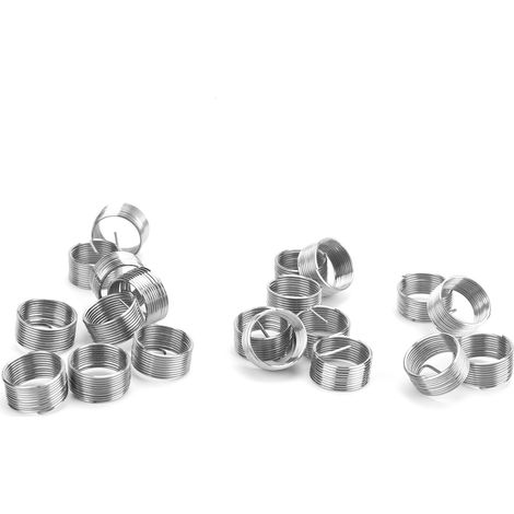 Kit de 20 pièces pour vis de réparation avec insert fileté en acier inoxydable et écrou réducteur M14 x 1 x 1D (1/5)