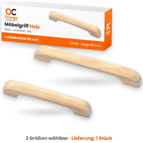 Holzgriff Natur Möbelgriff Schubladengriff Holzknopf Möbelgriffe Griff