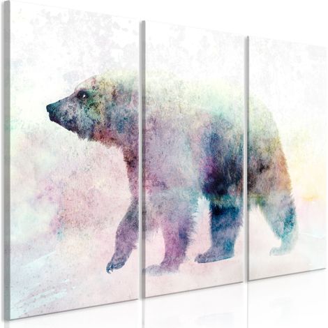 Peinture - Ours solitaire (en 3 parties) (1/3)