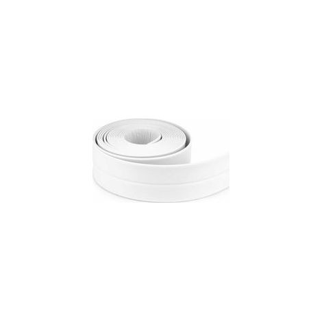 Bande D\'étanchéité Salle de bains joint silicone blan ruban baignoire PE auto-adhésive cuisine Coin calfeutrage ux inclus (320x2.2CM)