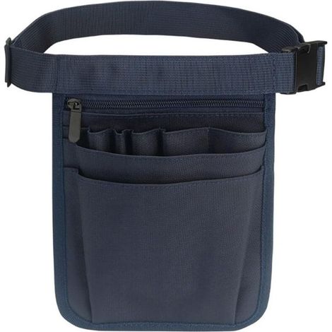 1 Pcs (bleu) Sac banane pour outils de jardinage, étanche, réglable, pour charpentiers, jardiniers, constructeurs et menuisiers