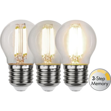 LED-Leuchtmittel ,Clear 3-Step Memory', E27, 4,2W, 50-470lm, warmweiß (1/5)