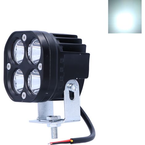 40-W-Arbeitsleuchte mit 4 LEDs, 4000 lm, Schutzart IP67, 6000 K Weißlicht, universell einsetzbar für Auto, LKW und Motorrad (1/5)