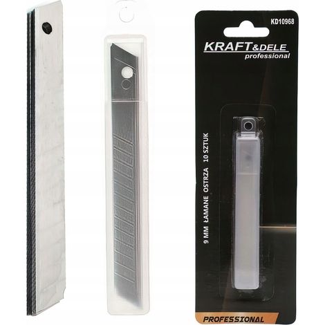 Cuchilla desmontable para cuchillo de 9 mm, 10 unidades, Kraft&Dele (1/5)