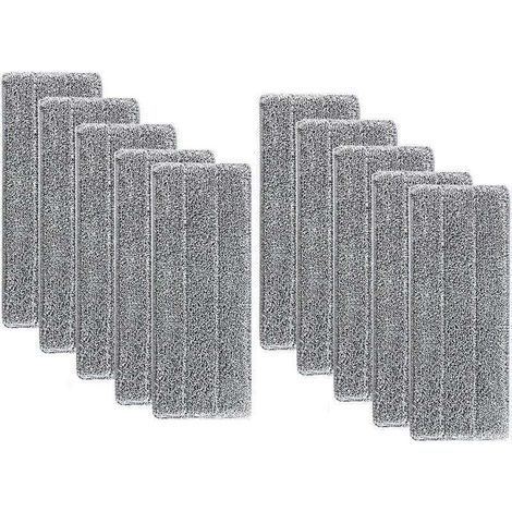 10 microfiber floor mop replacement covers, flat mop heads, microfiber cleaning pads/cloths 33 (1/4)