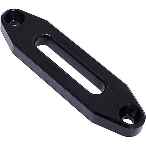 Guía de cable de aluminio para cabrestante de ATV/UTV de 2000 a 13000 libras, acabado brillante (negro) (254 mm) (1/4)