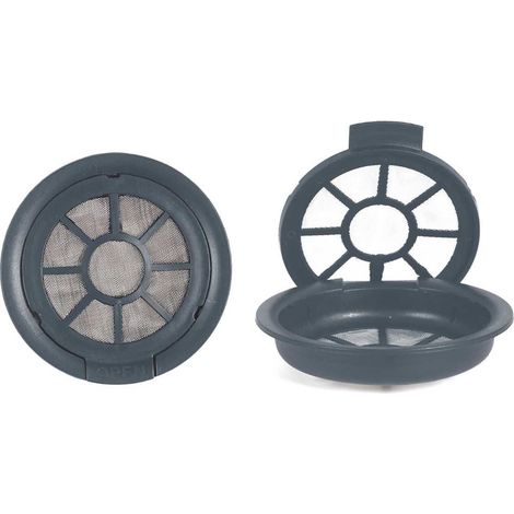 Set de 2 capsules réutilisables pour senseo en plastique et acier inoxydable gris
