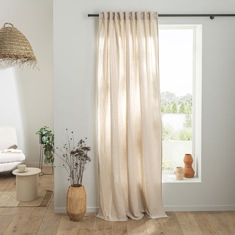 Rideau en gaze de coton 140x260cm – Pattes cachées – Légèrement opaque – Lavable en machine à 40°C – STANDARD 100 by OEKO-TEX® – Future Home (1/5)