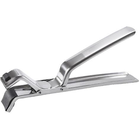 Schüsselzange, wiederverwendbare Greifzange, Tellerzange mit Anti-Verbrennungsschutz, Haushalts-Schüsselzange, Küchenzange – 19,00 x 8,00 x 2,50 cm – Silber (1/4)