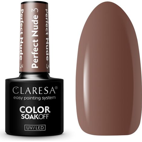 Esmalte de uñas híbrido nude perfecto Claresa n.° 3, 5 g