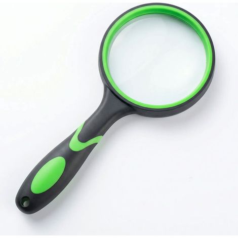 Grande loupe de Lecture 10 x - pour Livres scientifiques, journaux, Insectes, Hobby, Observation - Qualité supérieure - Antidérapante