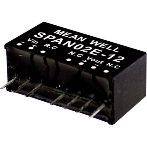 Module convertisseur CC/CC Mean Well SPAN02C-05 Nbr. de sorties: 1 x 400 mA 2 W 1 pc(s) Q128232 (1/2)