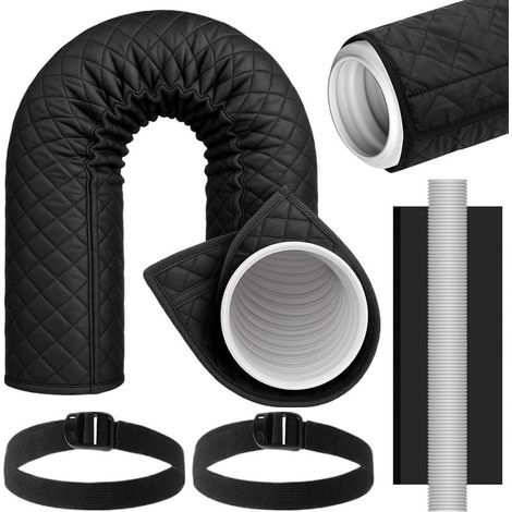 Housse de Tuyau de Climatiseur Portable,Manchon Isolant pour Conduit de Ventilation Protecteur De Tube Pour Hiver Et Été Adapté Au Garage Au Sous-sol Appartement Salon (1/5)