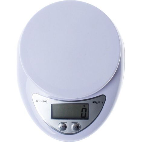 Balance de cuisine électronique multifonctionnelle avec affichage numérique 5 kg (1/5)