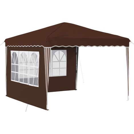 Tenda per feste a pop-up 288 x 288 x 245 cm Marrone vidaXL (1/5)