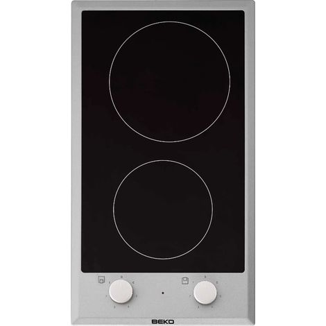 Beko – Plaque avec hotte intégrée 2 foyers – Largeur 28.8 cm – Puissance 2900W – Couleur noir – Encastrement 3.5 x 27 x 49 cm