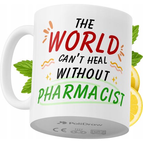 Taza de café/té divertida y humorística para farmacéuticos. Taza con diseño gráfico y texto gracioso para cumpleaños, santos y días festivos. Taza premium para ocasiones especiales en casa, la oficina (1/5)