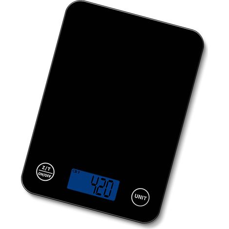 Balance de cuisine électronique avec vision nocturne, affichage numérique noir, pesée des aliments pour la pâtisserie