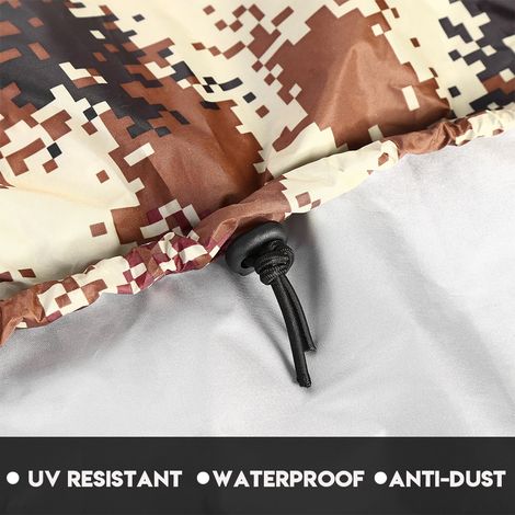 Housse de protection étanche et anti-UV de 4,5 m pour kayak/bateau de 3,6 à 4 m (camouflage désert) (1/5)