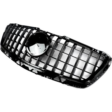 Rejilla, material ABS duradero, fácil instalación, negro brillante. (1/2)