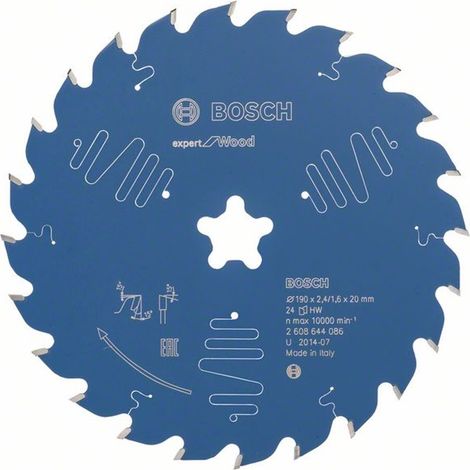 Bosch Kreissägeblatt Expert for Wood, 190 x 2,4 mm, 24 (1/5)
