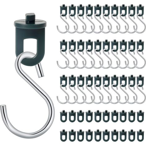Für 50 Stück Gewächshaus-Clips + 50 Haken zum Aufhängen von Pflanzen – Ösen – Gewächshaus-Clips