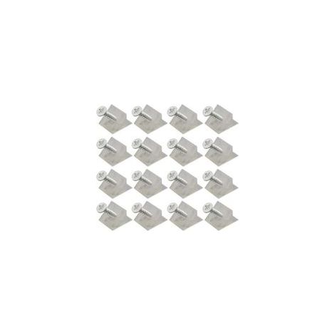 150 pezzi di staffe di rinforzo per cassetti, connettori per la riparazione del fondo dei cassetti con viti, cunei di riparazione, stabilizzatori per cassetti, cunei angolari in plastica per riparare (1/4)