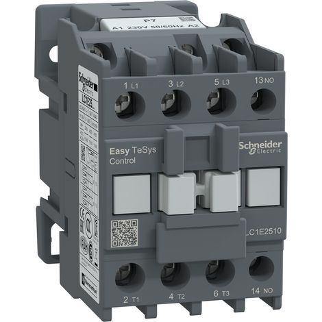 Contactor de potencia Easy TeSys Control AC-3, 25 A, 3P (1NA), bobina 230 V, 50/60 Hz LC1E2510P7 (1/2)