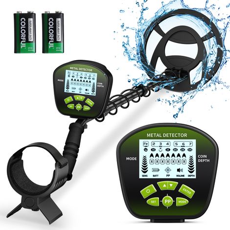 Détecteur de métaux pour adultes et enfants, haute sensibilité, 3 modes de détection, écran LCD, fonction audio, détecteur d’or, idéal pour plage, jardin et chasse au trésor (1/5)