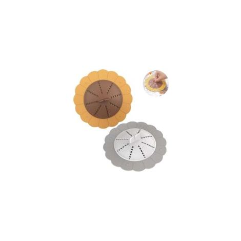 Filtro para bañera ZVD, protector de desagüe de silicona, 2 filtros anticabello para bañera, para usar en baño y cocina, filtro de silicona para habitación. - Crezuo (1/4)