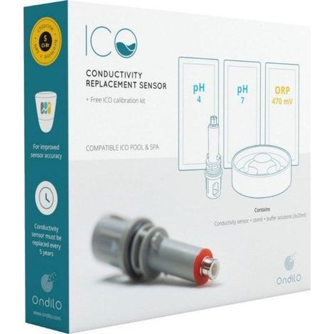 Sensor conductividad Ondilo ICOSECT01 gris compacto duradero