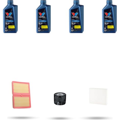 Kit tagliando 3 FILTRI e 4L OLIO compatibile con Vw Golf Sportsvan (AM1) 1.0 TSI 85kw Dal 2015 (1/5)