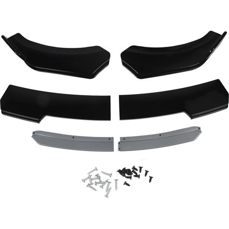 Splitter anteriore per paraurti da 150 cm, 6 pezzi, diffusore universale per migliorare l'aspetto estetico di Honda Accord Civic, colore grigio.