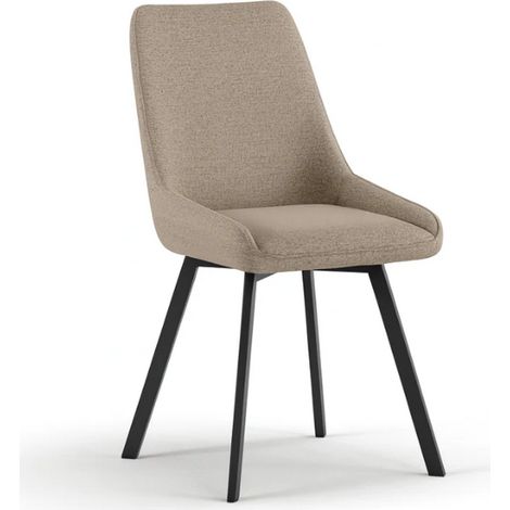 Artemis, Set di 4 sedie in microfibra Beige (48cm X 60cm H. 87cm)  Duzzle (1/5)