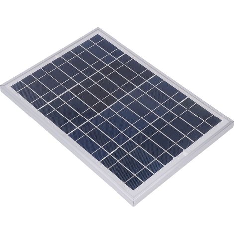 Panneau solaire 10W 18V en silicium monocristallin, système d'alimentation pour surveillance, générateur photovoltaïque sans fonction de stockage, kit de recharge. (1/5)