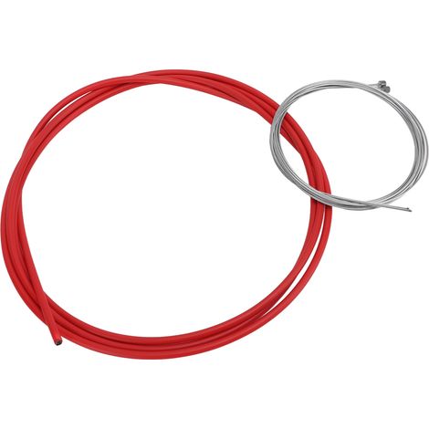 Ensemble de Câbles de Frein et de Vitesse pour Vélo MEROCA - Haute Résistance Rouge (1/5)