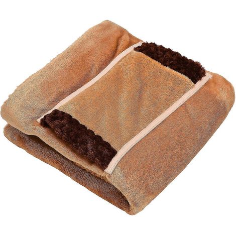 Couverture chauffante USB en flanelle, chauffe-pieds chauffant, rasoir électrique pour la pause déjeuner au bureau (1/5)