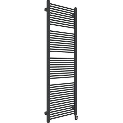 Elektrischer Handtuchheizkörper - Schwarz - Höhe 735mm Breite 430mm - 400 Watt - MIK735/430E8N