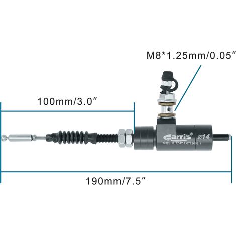 GOOFIT motorcycle hydraulic clutch master cylinder left brake pump titanium CNC hydraulic clutch pump (1/4)