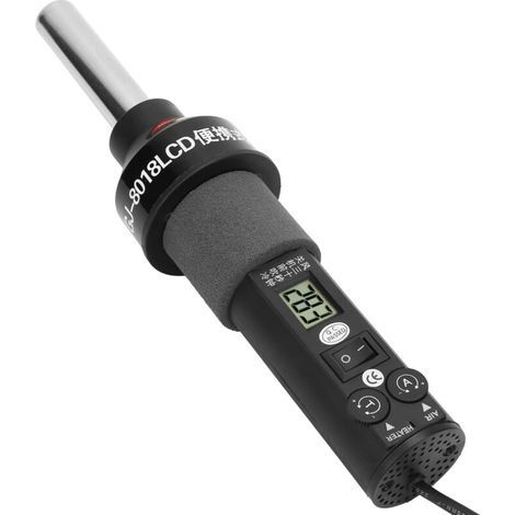 Pistolet à air chaud électronique réglable avec écran LCD – 220 V, 450 W, station de dessoudage SMD/BGA pour composants électroniques (1/5)
