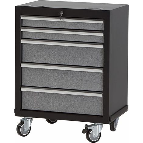 BASE METALICA 5 CAJONES C/RUEDAS CONJUNT