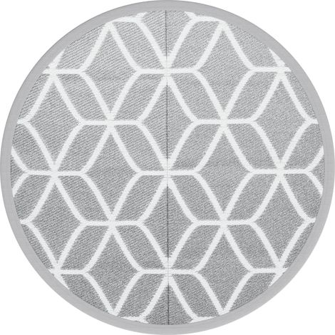 Tapis d'extérieur ARAKIL gris Ø120 cm PP